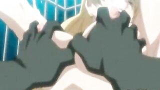 Huge Boobed Pregnant Hentai Gets Fucked by Lizard Monster in Anime