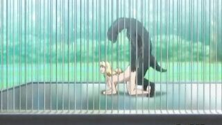 Huge Boobed Pregnant Hentai Gets Fucked by Lizard Monster in Anime