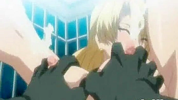 Huge Boobed Pregnant Hentai Gets Fucked by Lizard Monster in Anime