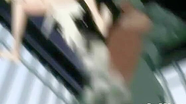 Huge Boobed Pregnant Hentai Gets Fucked by Lizard Monster in Anime