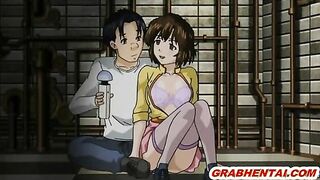 Cute Anime Hentai Dildoing Her Tits and Wet Pussy