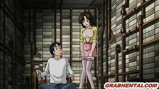 Cute Anime Hentai Dildoing Her Tits and Wet Pussy