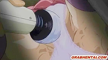 Cute Anime Hentai Dildoing Her Tits and Wet Pussy