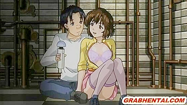 Cute Anime Hentai Dildoing Her Tits and Wet Pussy