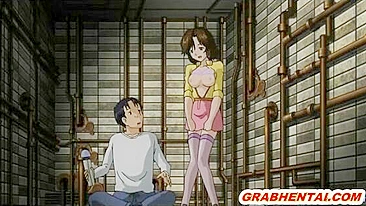 Cute Anime Hentai Dildoing Her Tits and Wet Pussy
