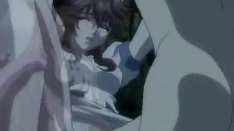 Hentai nurse gets wetpussy poked and facial cumshot in the outdoor