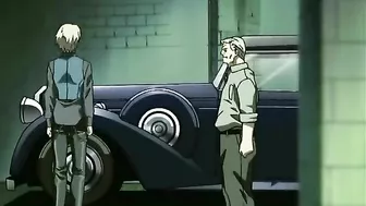 Chained hentai gets ass injection and sprayed shit, chained, bondage, ass, injection, roped