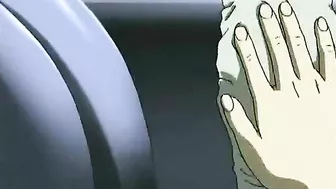 Chained hentai gets ass injection and sprayed shit, chained, bondage, ass, injection, roped