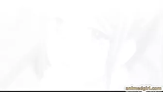 Bondage hentai with a muzzle watching her friend getting fucked on the train