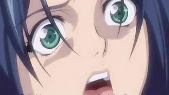 Pregnant hentai with bigboobs gets drilled by red tentacles in anime