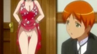 Busty Anime Sucks Big Shaft at School - Big Tits Hentai Porn