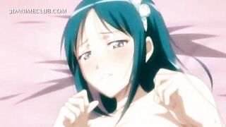 Busty Anime Sucks Big Shaft at School - Big Tits Hentai Porn