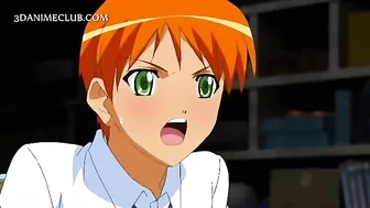 Busty Anime Sucks Big Shaft at School - Big Tits Hentai Porn