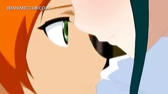 Busty Anime Sucks Big Shaft at School - Big Tits Hentai Porn