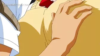 Busty Anime Sucks Big Shaft at School - Big Tits Hentai Porn