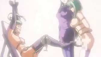 Hard Bondage Threesome Fucked by Shemale Anime Nurse in Hentai Porn