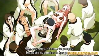 Japanese Schoolgirl Gets Humiliated and Gangbanged in Anime Hentai Orgy