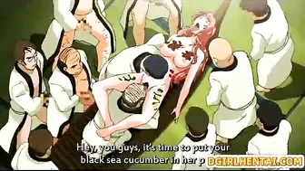 Japanese Schoolgirl Gets Humiliated and Gangbanged in Anime Hentai Orgy