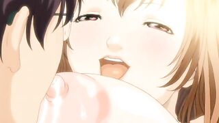 Hentai Cock Rubbed by Massive Tits - Hardcore Blowjob and Cumshot
