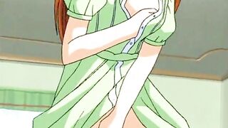 Hentai Maid Lesbian Threesome Dildo Fuck Wet Pussy