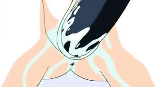 Hentai Maid Lesbian Threesome Dildo Fuck Wet Pussy