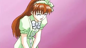 Hentai Maid Lesbian Threesome Dildo Fuck Wet Pussy