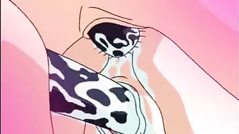 Hentai Maid Lesbian Threesome Dildo Fuck Wet Pussy