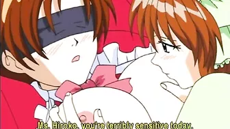 Hentai Maid Lesbian Threesome Dildo Fuck Wet Pussy