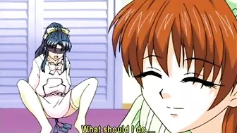 Hentai Maid Lesbian Threesome Dildo Fuck Wet Pussy