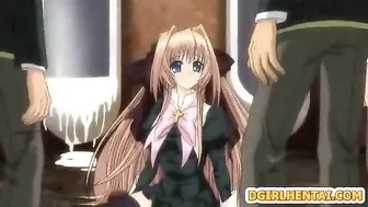 Hentai Porn Video - Shemale Coed Gets Fingering Ass and Assfucking in the Toilet