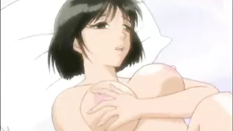 Coed busty hentai cutie gets fingered and anal fucked, Coed, Fingered