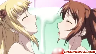 Hentai Cutie with Big Tits Get Hard Group Fucked!