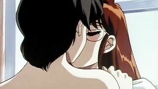 Shemale hentai with bigboobs gets sucked her cock by a busty ani