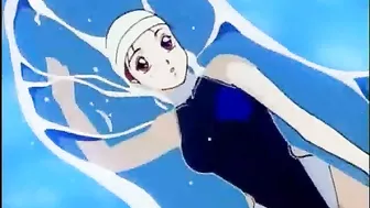 Shemale hentai with bigboobs gets sucked her cock by a busty ani