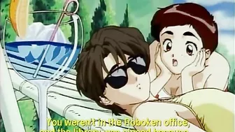 Shemale hentai with bigboobs gets sucked her cock by a busty ani