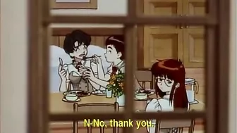 Shemale hentai with bigboobs gets sucked her cock by a busty ani