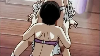 Shemale hentai with bigboobs gets sucked her cock by a busty ani