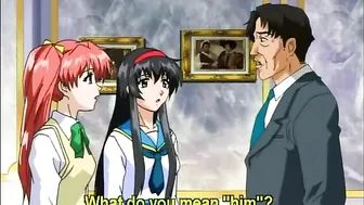 Two Hentai Co-Eds Sucking Ghetto Pervert's Big Cock