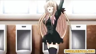 Shemale Hentai Bigcock Self-Masturbate in the Toilet for Ultimate Pleasure!