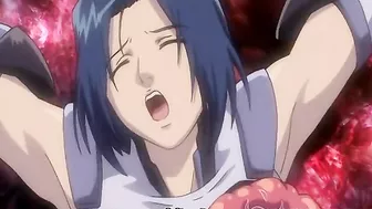 Hentai with massive tits get penetrated by fiery red tentacles in this explosive video!