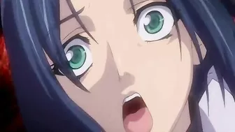 Hentai with massive tits get penetrated by fiery red tentacles in this explosive video!