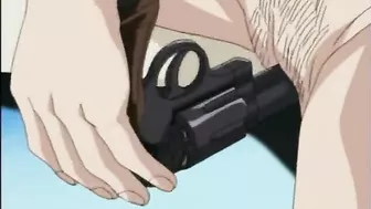 Cop Gets Assfucked with Gun in Pussy During Hentai Video