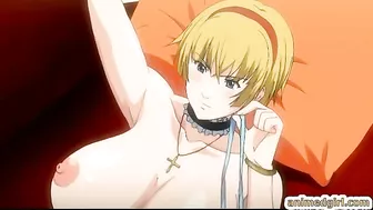 Japanese Anime Maid with Massive Tits Gets Wet Pussy Fucked and Cumshots in Hentai Video