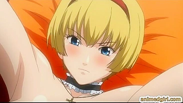 Japanese Anime Maid with Massive Tits Gets Wet Pussy Fucked and Cumshots in Hentai Video