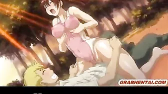 Japanese Schoolgirl Gets Gangbanged by Ninjas in Bondage Hentai Video