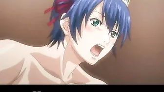 Sexy Hentai Maid Gets Bound and Fucked with Balls in Her Pussy