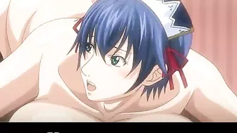 Sexy Hentai Maid Gets Bound and Fucked with Balls in Her Pussy