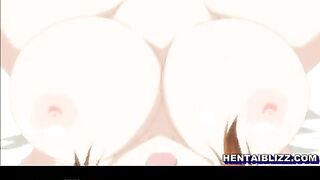 Hentai Cutie with Big Boobs Gets Wet and Poked in Her Pussy