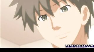 Hentai Cutie with Big Boobs Gets Wet and Poked in Her Pussy