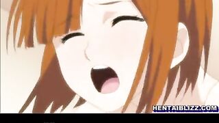 Hentai Cutie with Big Boobs Gets Wet and Poked in Her Pussy